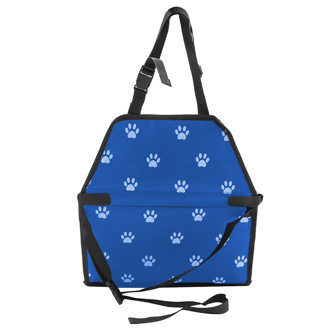 NNEAGS Waterproof Pet Booster Car Seat Breathable Mesh Safety Travel Portable Dog Carrier Bag Blue