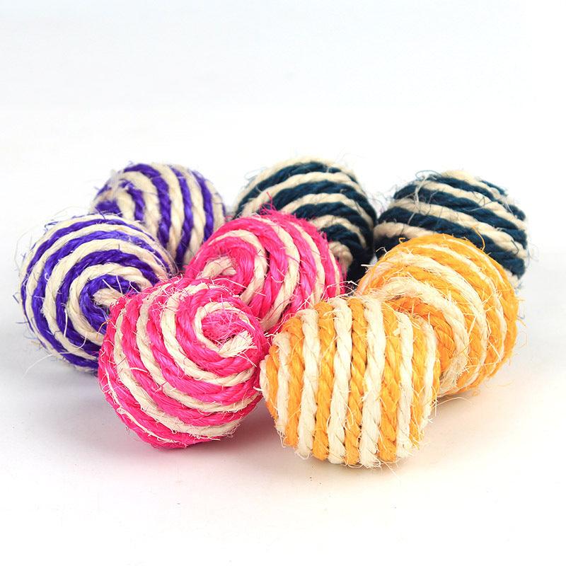 Sisal Tease Cat Ball - The Ultimate Cat Scratching Toy!-4