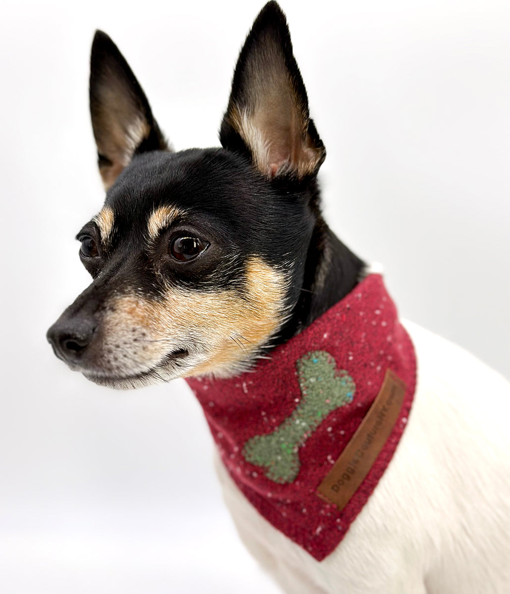 DCNY Crimson Confetti Bandana-3