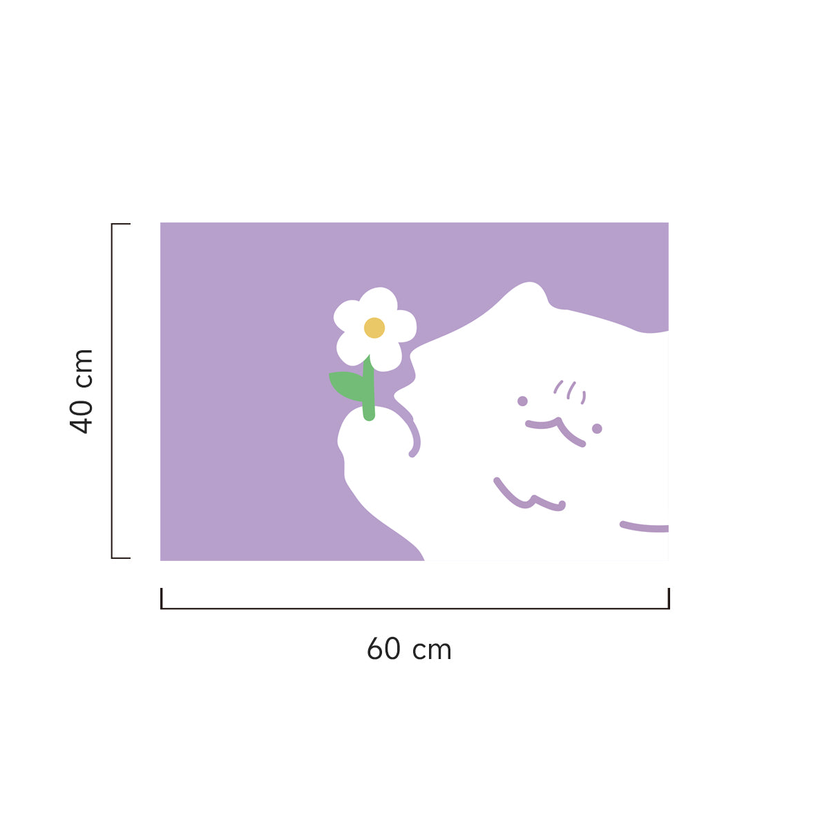 Flower Cat Litter Mat