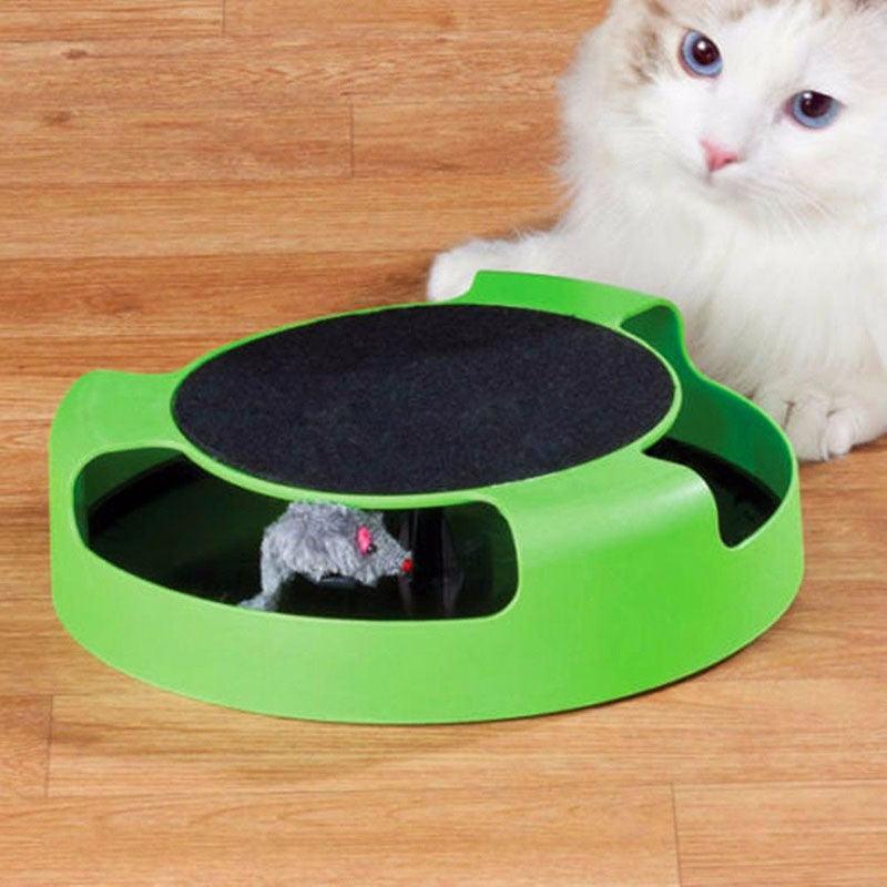Interactive Cat Scratch And Spin Toy-3