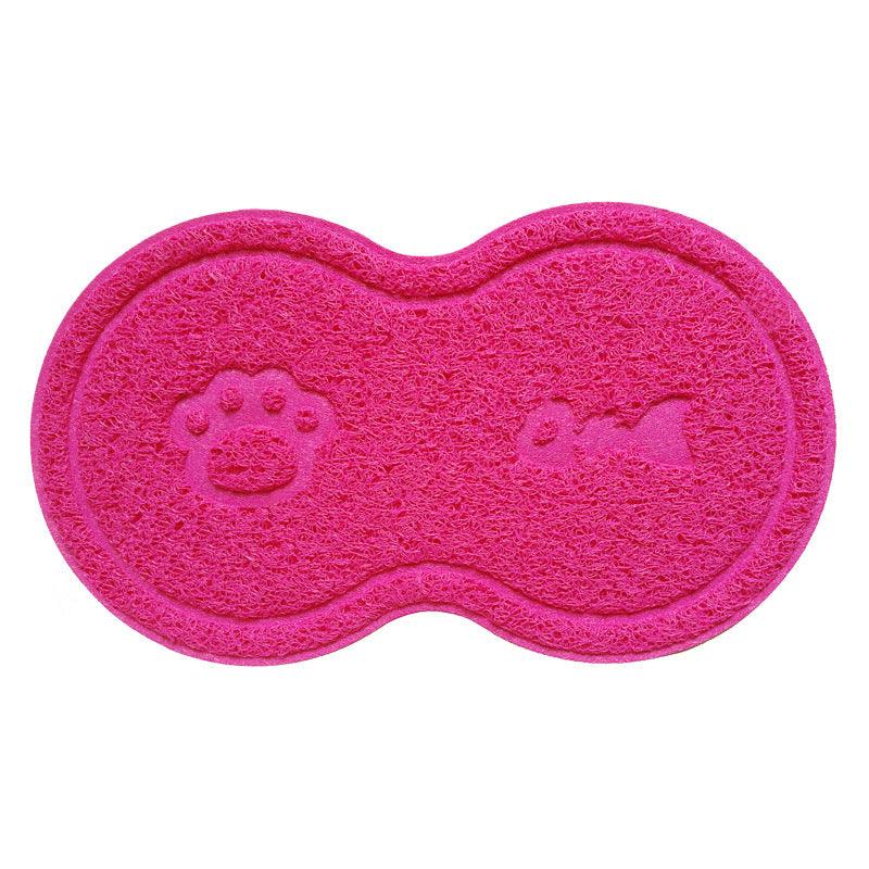 Premium Pvc Cat Litter Mat - Stylish Figure 8 Design-3