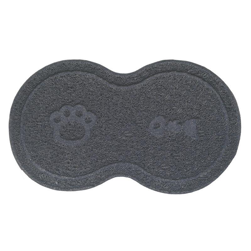 Premium Pvc Cat Litter Mat - Stylish Figure 8 Design-0