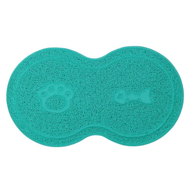Premium Pvc Cat Litter Mat - Stylish Figure 8 Design-5