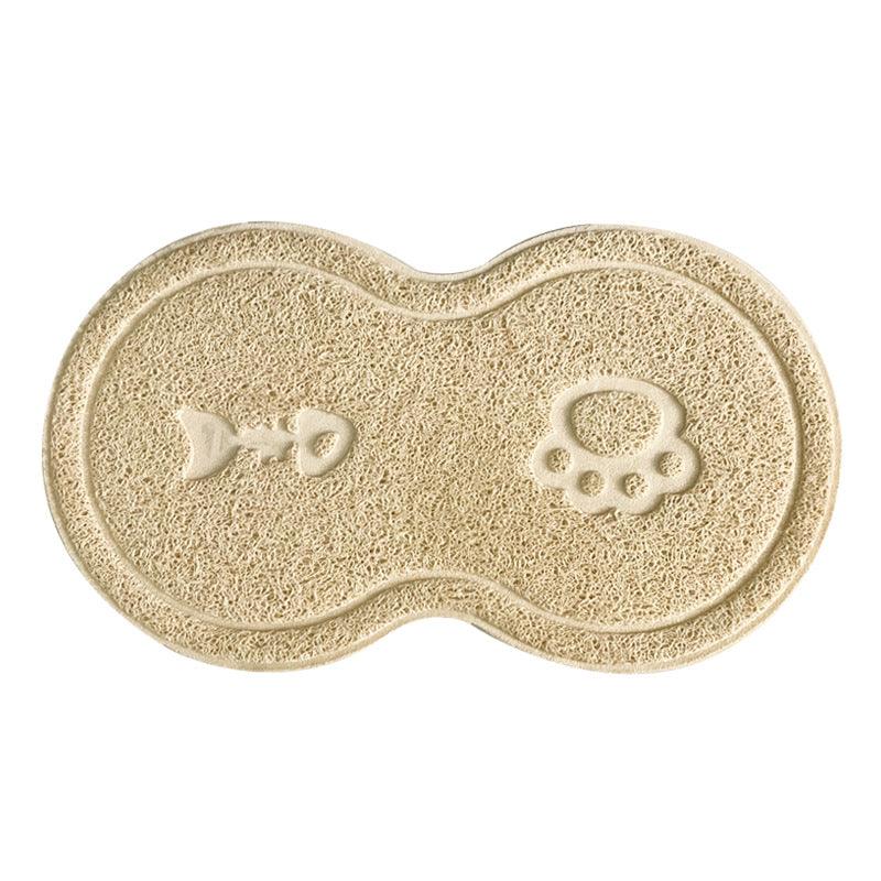 Premium Pvc Cat Litter Mat - Stylish Figure 8 Design-2