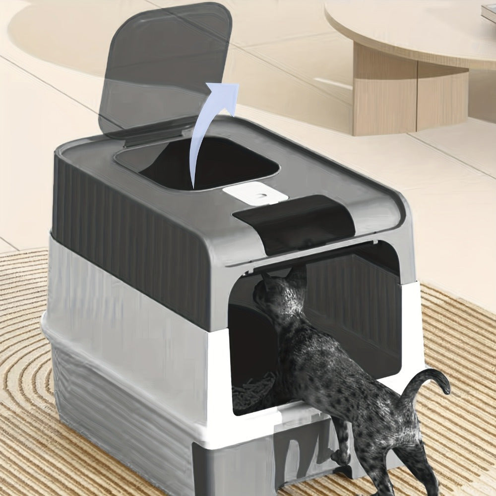 NNETM Extra Large Cat Litter Box Dual Entry