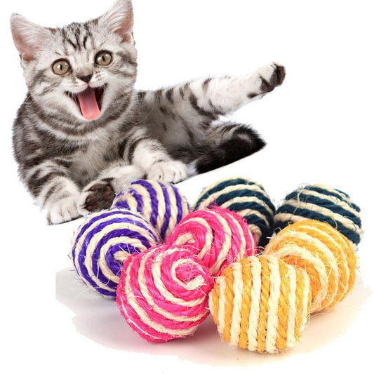 Sisal Tease Cat Ball - The Ultimate Cat Scratching Toy!-0