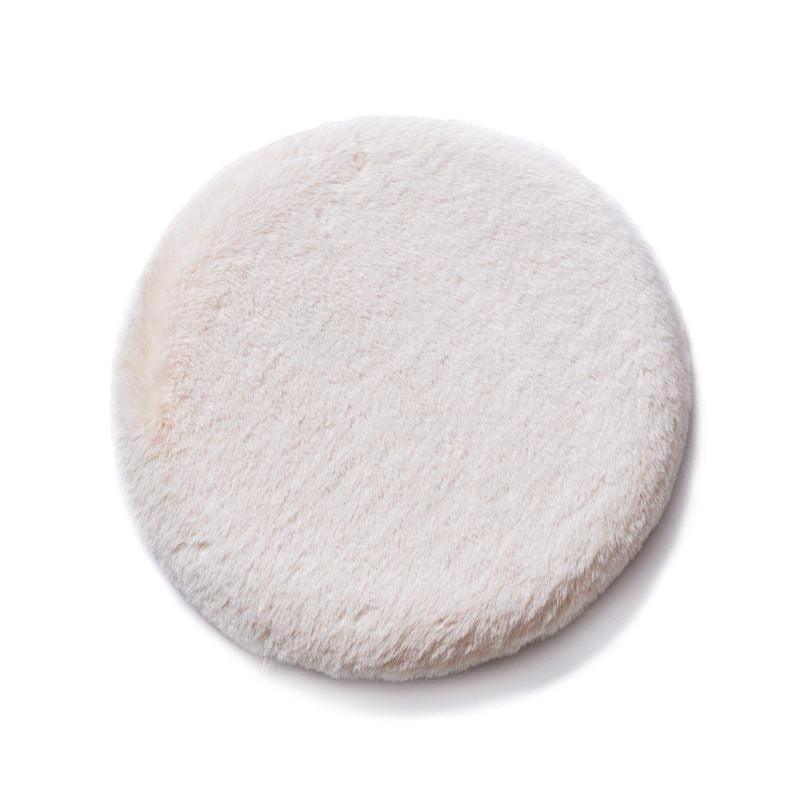 Luxurious Rabbit Velvet Cat Litter Round Mat-1