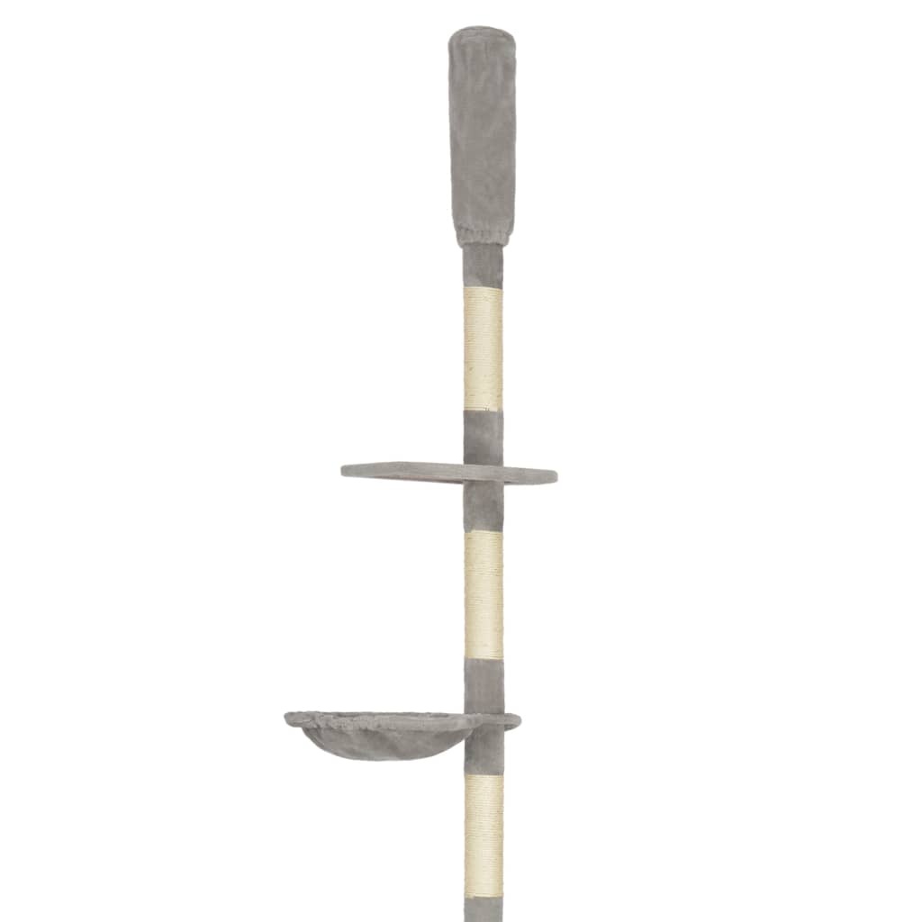 NNEVL Cat Tree with Sisal Scratching Posts Grey 260 cm