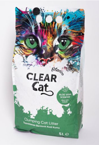 NNEDSZ ClearCat Blanco Cat Litter - Aloevera 10L