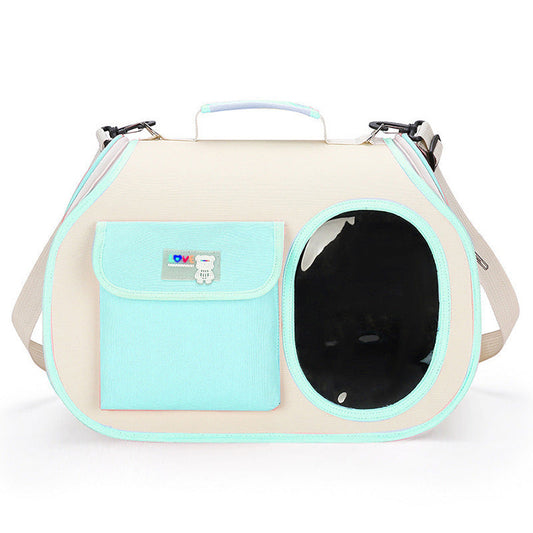 NNEDSZ Green Colors Pet Carrier Backpack, Breathable Cat Carrier Backpack with Transparent Window, Airline Approved Dog Backpack Carrier for Small Dogs and Cats, Travel Hiking Camping