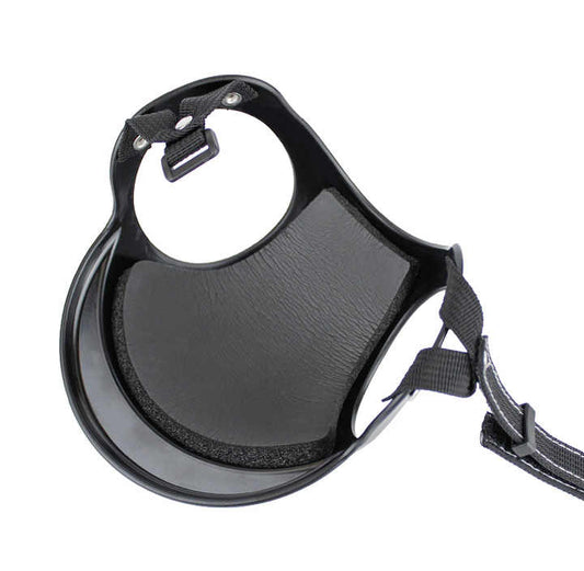 NNEDSZ Size L Black Pet Safety Helmet - Stylish Protective Headgear for Dogs