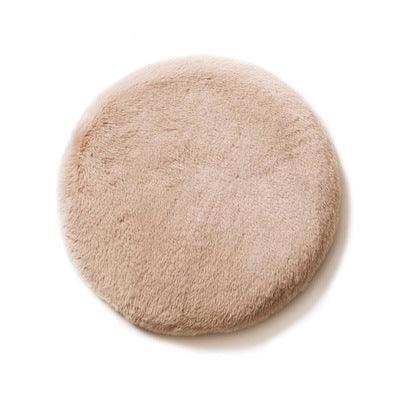 Luxurious Rabbit Velvet Cat Litter Round Mat-3