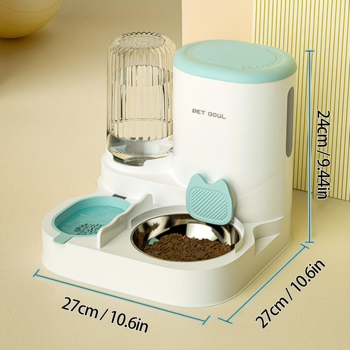 NNETM Automatic Cat Feeder & Water Dispenser (2-in-1)