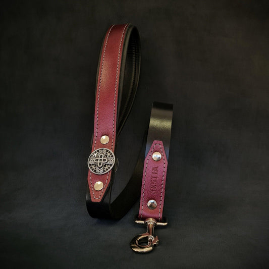 The "Hektor" Burgundy dog leash-LIMITED